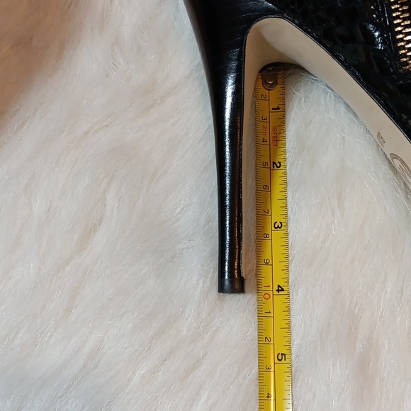 Michael Kors Black Leather and Snakeskin Print Ankle Booties - Picture 13 of 13